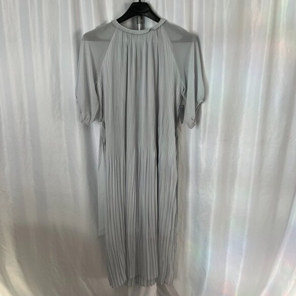 NEW Melloday Pleated Midi Dress Belted Light Blue XL - Picture 3 of 16